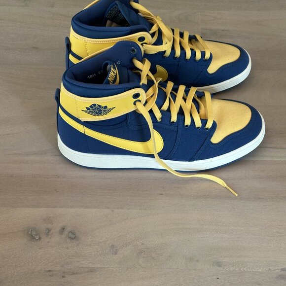 Nike Jordan 1 Retro AJKO  - True Blue/Topaz Gold  - Men's 10.5 - Picture 3 of 5